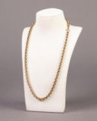 9k GOLD BELCHER CHAIN NECKLACE, 18 ½? (46.9cm) long. 17.7 gms