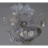 TWELVE VARIOUS HALLMARKED SILVER AND WHITE METAL PENDANT NECKLACES, fine chains, also NINE SILVER