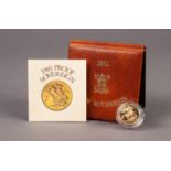 ROYAL MINT CASED AND ENCAPSULATED ELIZABETH II GOLD PROOF SOVEREIGN 1981 (VF) with outer card case