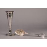 MID NINETEENTH CENTURY SWEDISH SILVER COLOURED METAL DOUBLE STRUCK BERRY SPOON BY C.M. HEDIN, of