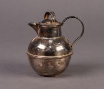 HALLMARKED SILVER JERSEY JUG, of typical form with scroll handle, 4 ¼? (10.8cm) high, Birmingham