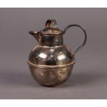HALLMARKED SILVER JERSEY JUG, of typical form with scroll handle, 4 ¼? (10.8cm) high, Birmingham