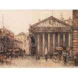 CECIL TATTON WINTER, after EDWARD KINGTWO ETCHINGS PRINTED IN COLOURSTHE ROYAL EXCHANGE, LONDON