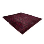 TOMKINSONS LTD., KIDDERMINSTER, ENGLAND 'ANGLO SMYRNA' LARGE BORDERED CARPET of traditional