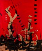 MARKO ZUBEKACRYLIC ON CANVAS BOARD, A SUITE OF FIVE 'Rojo 1-5' each signed and dated (20) '08