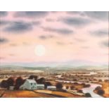 NOEL McCREADY (TWENTIETH/ TWENTY FIRST CENTURY) THREE WATERCOLOUR DRAWINGS Houses in moonlit