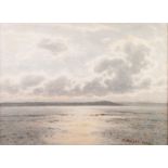 JOSEPH KNIGHT WATERCOLOUR DRAWING Seascape at dawn Signed and dated 1908 lower right 12" x 16" (30.5