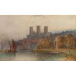 UNATTRIBUTED (EARLY TWENTIETH CENTURY) PAIR OF WATERCOLOUR DRAWINGS Highland Lake scene with