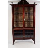 JONES, MOSS & Co, LATE THOMAS EDWARDS & SONS, NEWCASTLE, EDWARDIAN INLAID MAHOGANY SIDE CABINET IN