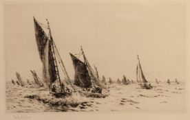 WILLIAM LIONEL WYLLIE (R.A.)DRY POINT ETCHINGFIRST WITH THE CATCHSigned in pencil5 3/4" x 9 1/4" (