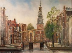 A BURLA (20th century)OIL ON CANVASAMSTERDAMSigned lower left24" x 32" (61 x 81)