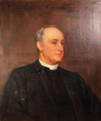 CHARLES GOLDSBOROUGH ANDERSON (1865-1936) OIL ON CANVAS PORTRAIT OF REV CANON EDGAR SHEPPARD KCVO DD