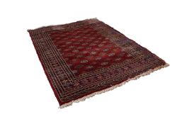 BELGIUM PURE NEW WOOL PILE LARGE RUG of 'Abbas Royal' Turkoman Bokhara design with an all-over