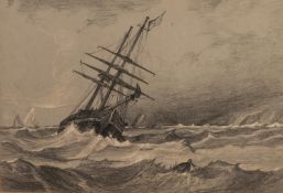 G W CHADWICK (19th century)PENCIL DRAWINGS, heightened with whiteSeascapes etc varying sizes on card