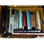 A LARGE SELECTION OF COOKERY AND TRAVEL BOOKS, VARIOUS AUTHORS  AND OTHER BOOKS VARIOUS (4 BOXES)