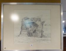 JOHN PICKING (b.1939) PENCIL DRAWING ?Study for Earthquake I? Signed, tilted and dated 27.IX.81