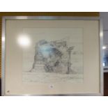 JOHN PICKING (b.1939) PENCIL DRAWING ?Study for Earthquake I? Signed, tilted and dated 27.IX.81