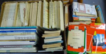 A GOOD SELECTION OF OLD ORDNANCE SURVEY MAPS, OTHER BOOKS TO INCLUDE; ANTIQUITY MAGAZINES ETC... (