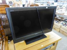 SONY BRAVIA FLAT SCREEN TELEVISION 31" AND THE PANASONIC DVD PLAYER (2)