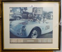 A JAMES DEAN 'THE LAST RIDE' PRINT, A 1960's MERCURY CAR PRINT, A 1961 FORD CLASSIC PRINT (3)