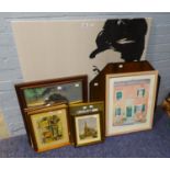 A 'PEARS SOAP' MIRROR PRINT, A FRANKIE CRANFIELD PRINT, A LOWRY PRINT AND VARIOUS OTHER PRINTS