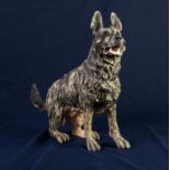 APRIL SHEPHERD (TWENTIETH/ TWENTY FIRST CENTURY) LIMITED EDITION RESIN MODEL OF A DOG ?Raring to