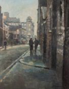 REG GARDNER (b. 1948) OIL PAINTING ON CANVAS 'Henry Street, Ancoats, Manchester' Signed and dated (