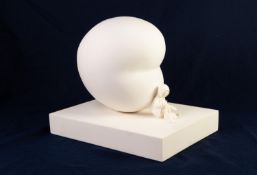 MACKENZIE THORPE (b.1956) LIMITED EDITION PARIAN COLOURED RESIN GROUP ?Feed the Birds?, (77/295)