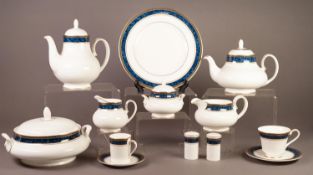 FIFTY SEVEN PIECE SECOND QUALITY ROYAL DOULTON ?STANWYCK? PATTERN (H5212) CHINA DINNER, COFFEE AND