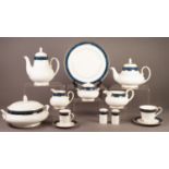 FIFTY SEVEN PIECE SECOND QUALITY ROYAL DOULTON ?STANWYCK? PATTERN (H5212) CHINA DINNER, COFFEE AND