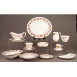 SEVENTY FIVE PIECE ROYAL WORCESTER ?ROYAL GARDEN? PATTERN CHINA DINNER, TEA AND COFFEE SERVICE,