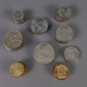 ELIZABETH II UNCIRCULATED COINS 1965/1967, 5 half crowns; 6 two shillings; 3 one shillings; 11