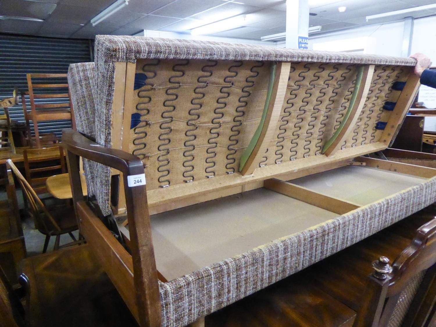 A MID TWENTIETH CENTURY DAY BED SETTEE (60's/70's) - Image 2 of 2