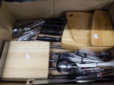 A SELECTION OF VINERS STAINLESS STEEL TABLE CUTLERY ETC...