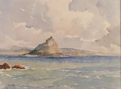 JAMES ALLEN HILL (1903-1985)WATERCOLOUR 'St. Michael's Mount'Signed lower left, labelled verso 11