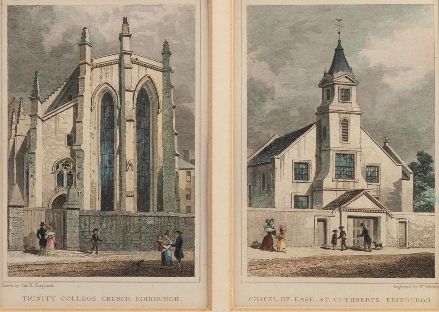 FOUR 19th CENTURY LATER HAND COLOURED BOOK PLATE PRINTS OF SCOTTISH INTEREST - Image 3 of 4
