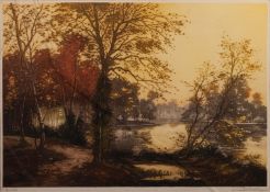 JEAN JOSEPH CHABRIDON (NINETEENTH/ TWENTIETH CENTURY) PAIR OF AQUATINTS ?Morning in the