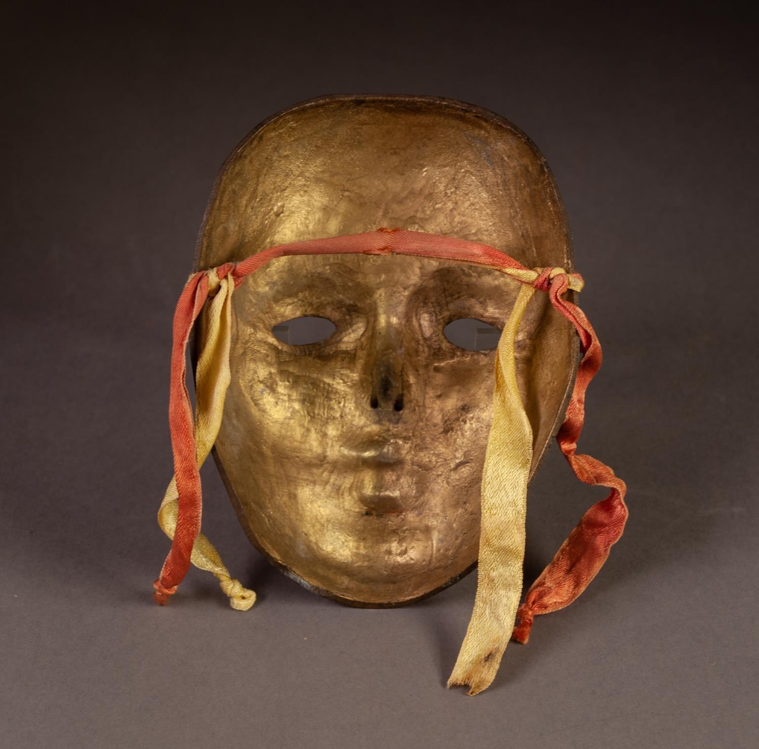 MODERN COLD PAINTED AND PATINATED CAST METAL WALL MASK, probably Italian, 6? x 4 ½? (15.2cm x 11. - Image 2 of 2