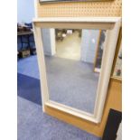 RECTANGULAR WALL MIRROR IN GREY CAVETTO FRAME