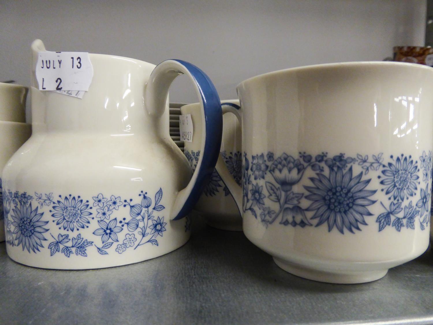 A ROYAL DOULTON 'CRANBOURNE' TEA AND DINNER SERVICE FOR SIX PERSONS, WITH SUGAR BOWL AND MILK JUG ( - Image 2 of 3
