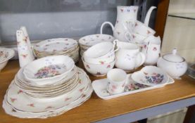 A 'DENBRO' BONE CHINA PART TEA SERVICE ETC....