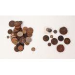 SELECTION OF GREAT BRITAIN 18th CENTURY AND LATER, MAINLY COPPER, COINAGE to include George III 1806