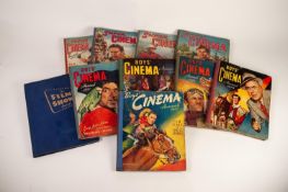 BOYS CINEMA ANNUAL, FIVE VOLUMES 1947 - 1971 with pictorial covers and SUPER CINEMA ANNUAL , FOUR