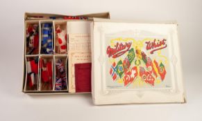 MILITARY WHIST OR FLAG WHIST BOXED GAME ACCESSORIES/SET, containing six various countries