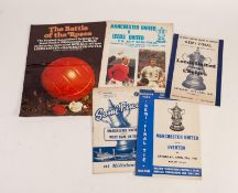 FIVE F.A. CUP SEMI-FINAL PROGRAMMES, Manchester United v Everton 1966, Manchester United v West