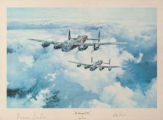 *THREE SIGNED COLOUR PRINTS OF WWII RAF PLANES BY ROBERT TAYLOR, ?Hurricane?, signed by Rob