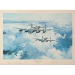 *THREE SIGNED COLOUR PRINTS OF WWII RAF PLANES BY ROBERT TAYLOR, ?Hurricane?, signed by Rob