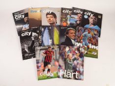 ELEVEN MANCHESTER CITY  PROGRAMMES - SEASON IN THE 2000's (11)