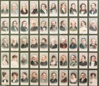 THREE FRAMED AND GLAZED SETS each of 50 John Payers and Wills Cigarette Cards respectively "
