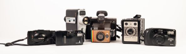 POLAROID COLOUR SWINGER INSTAMATIC CAMERA, with instruction pamphlet, together with a SANKYO SUPER